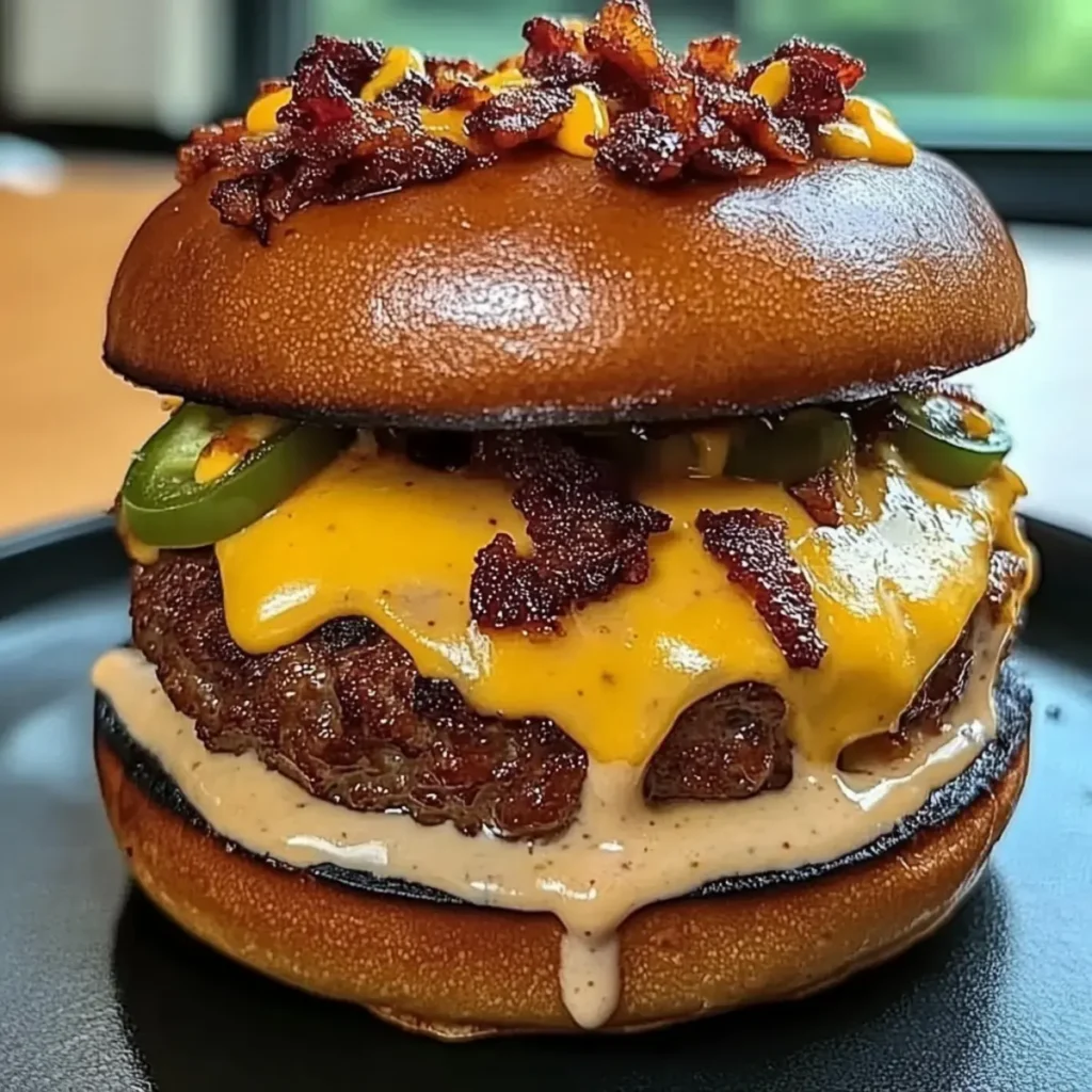 Smoked Cheddar Jalapeño Burgers