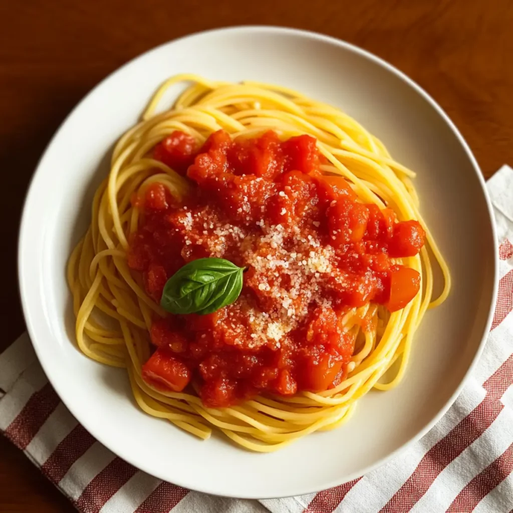 Italian Spaghetti Sauce with Fresh Tomatoes