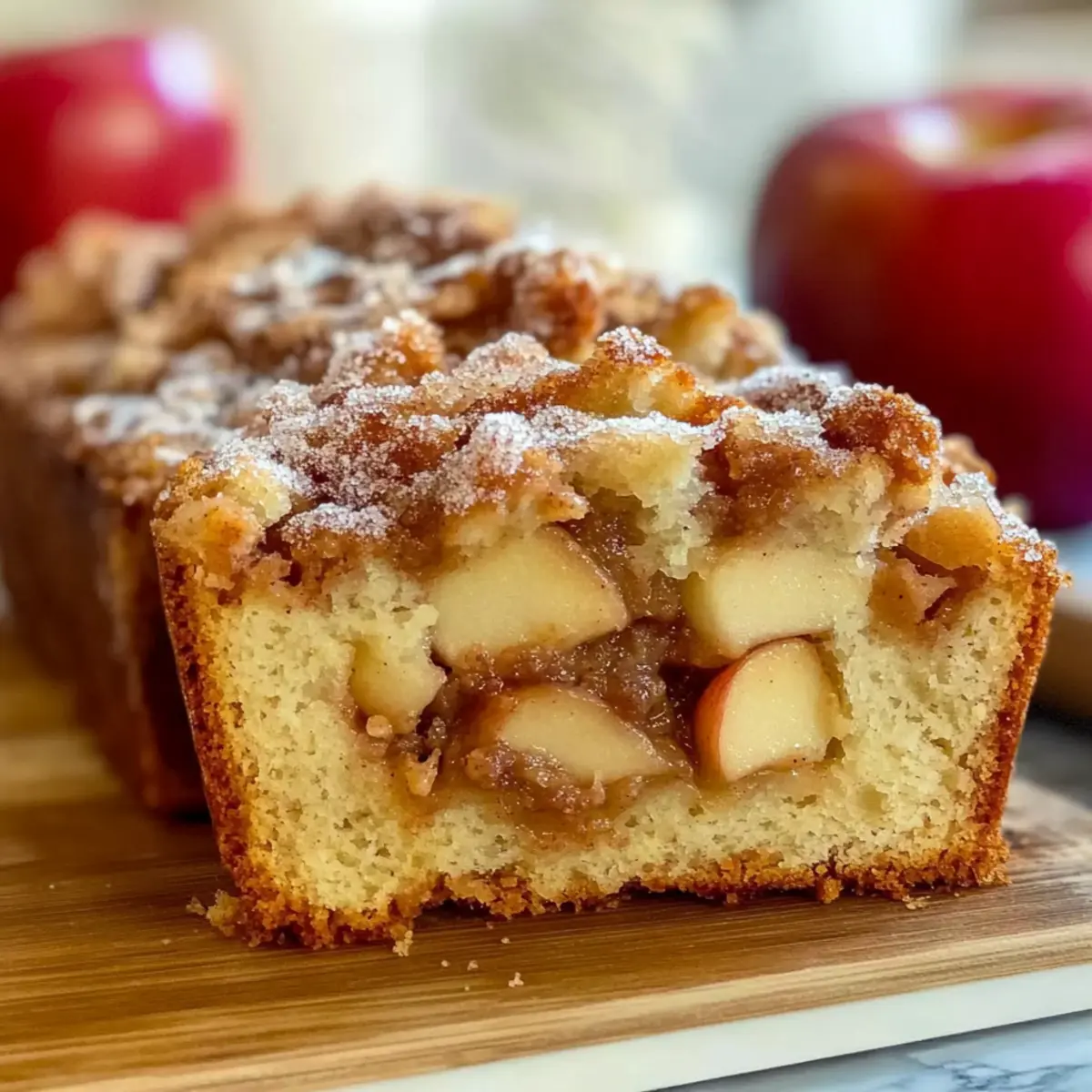 Cinnamon Apple Fritter Bread Loaf