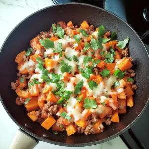 Ground Turkey Sweet Potato Skillet