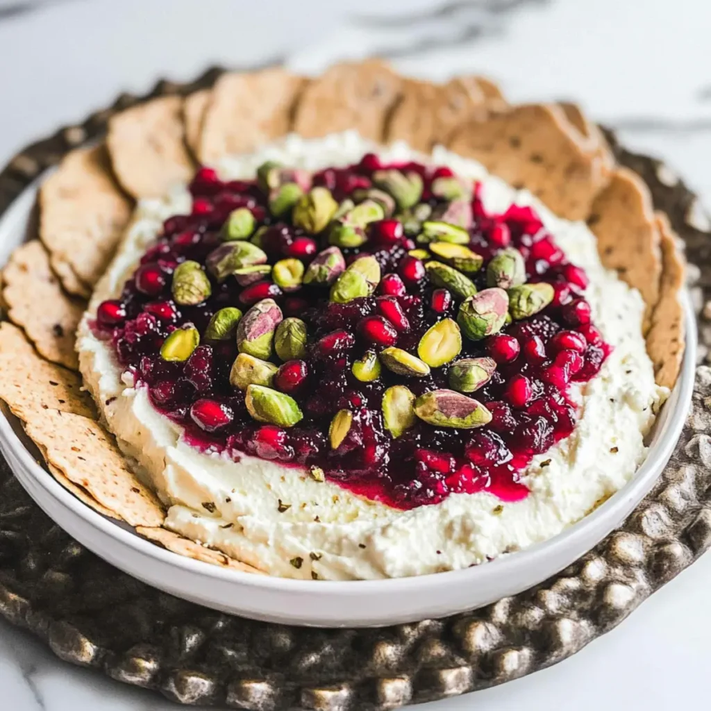 Cranberry Dip With Pomegranates