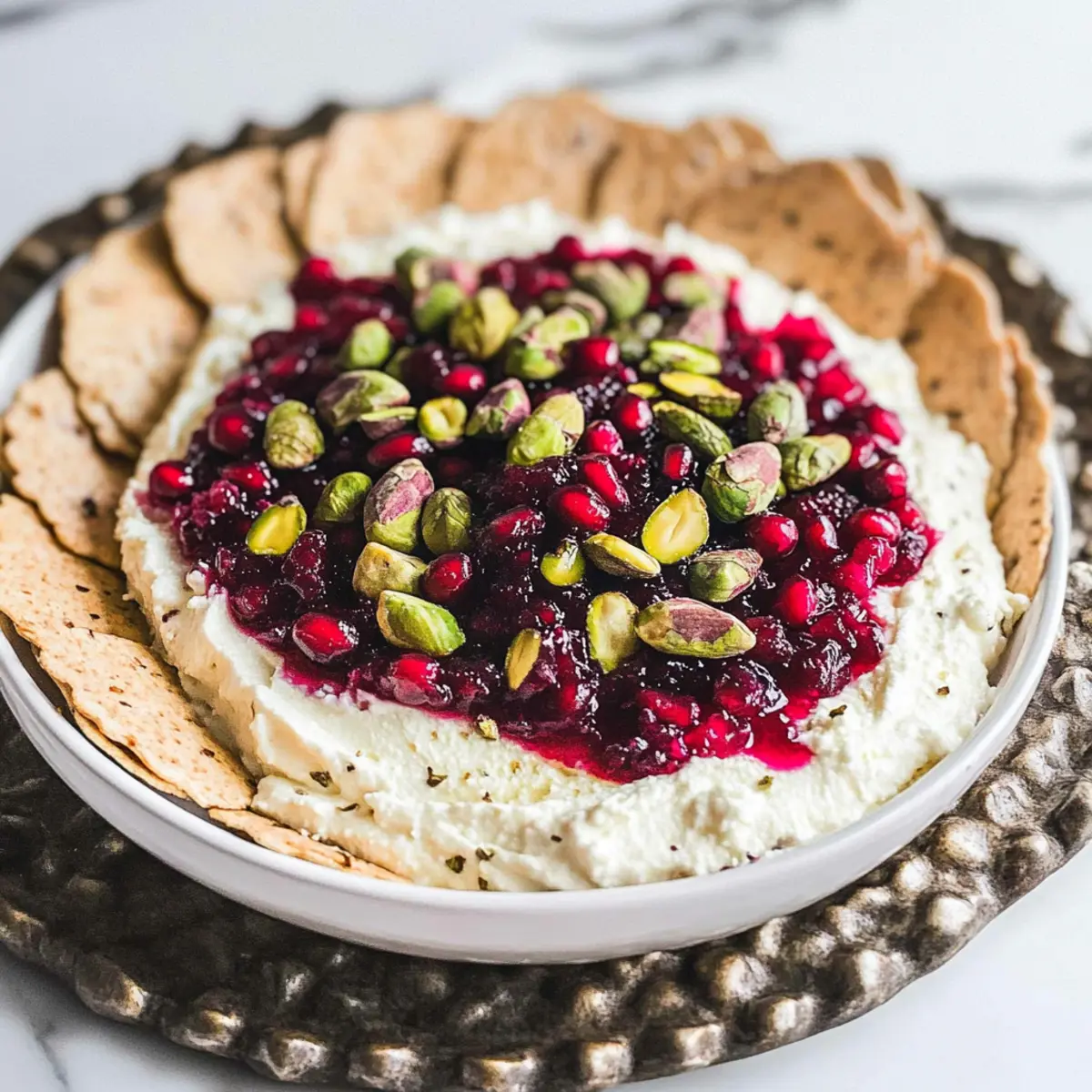 Cranberry Dip With Pomegranates