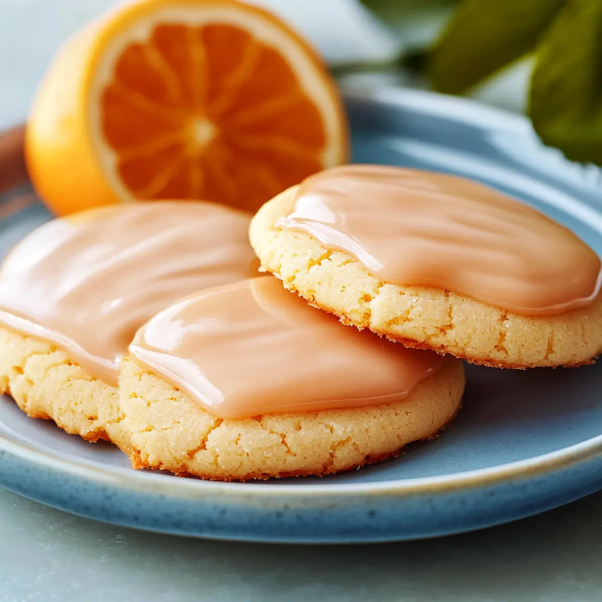 Soft Orange Sugar Cookies