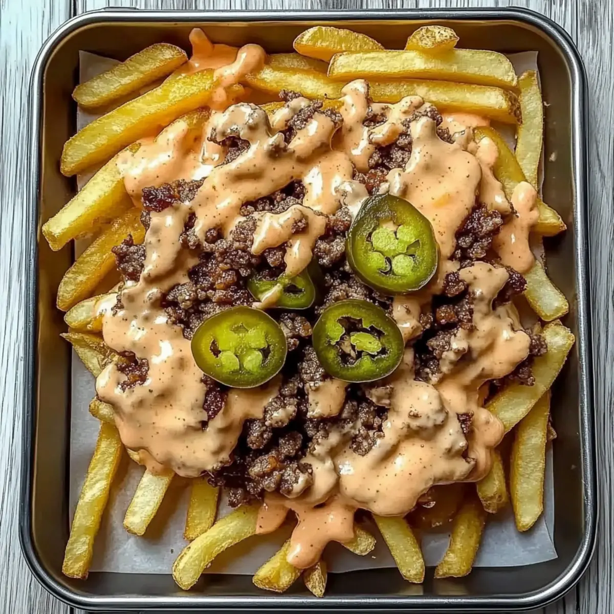 Hearty Smash Burger Fries