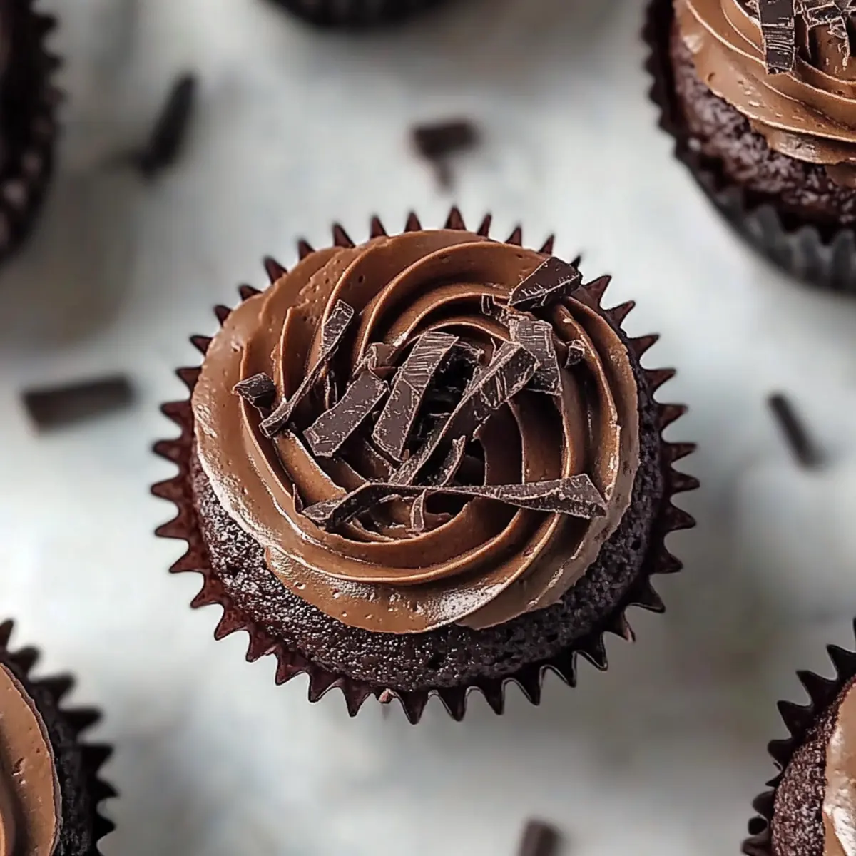 Triple Chocolate Truffle Cupcakes