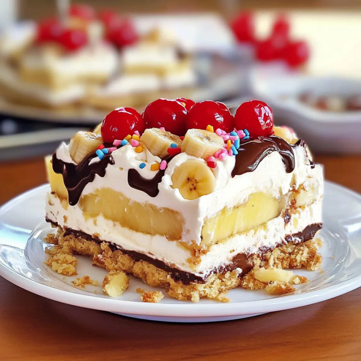 No Bake Banana Split Dessert