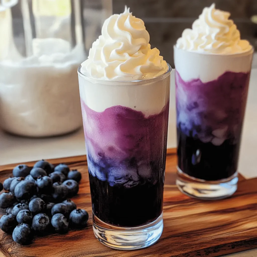 Sugar-Free Blueberry Italian Cream Soda for a Refreshing Sip