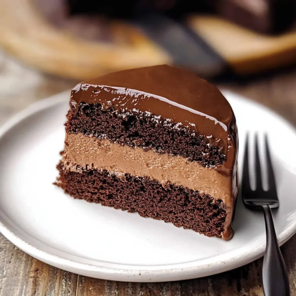 Irresistible Dark Chocolate Mousse Cake That Melts in Your Mouth