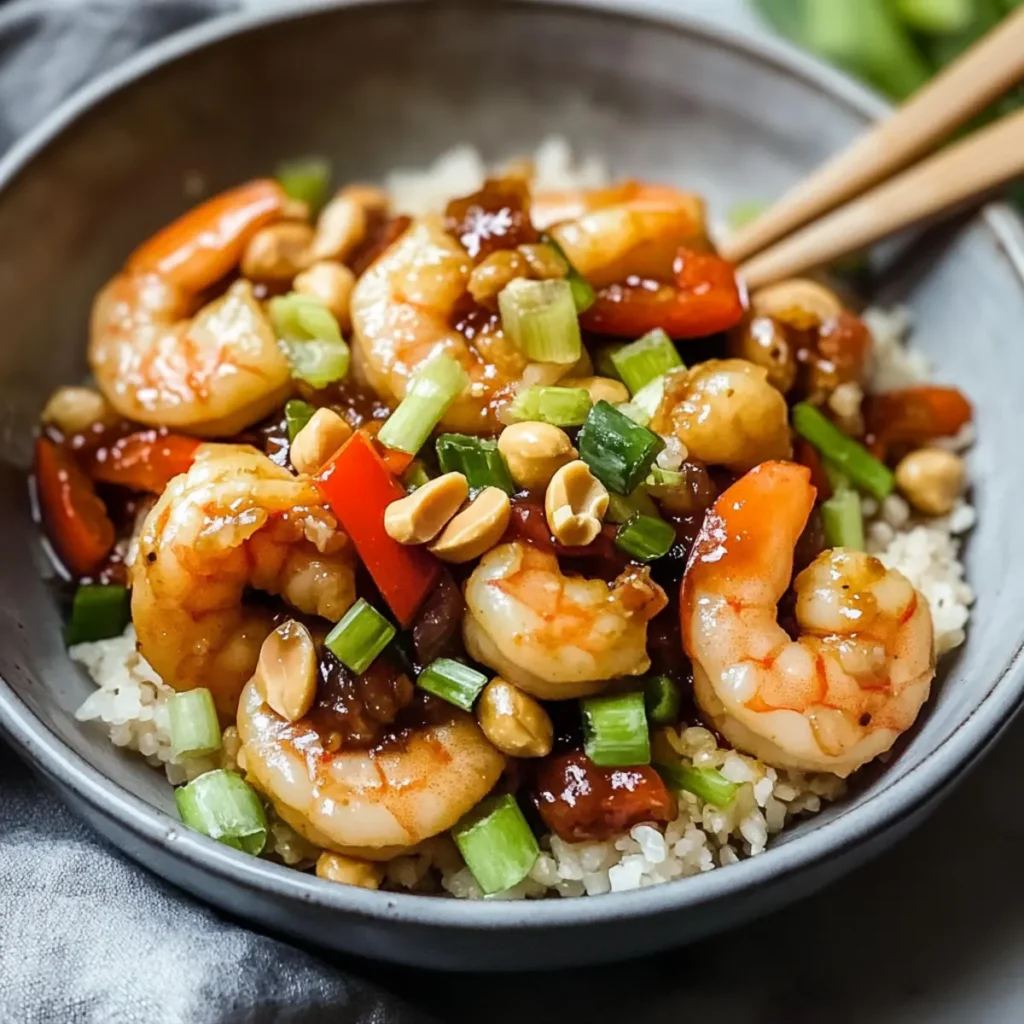 Quick Kung Pao Shrimp