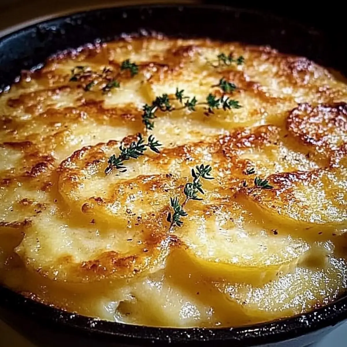 Parmesan and Gruyere Potato Gratin