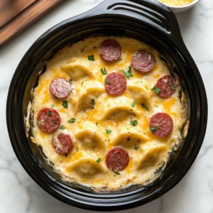 Crockpot Pierogi Casserole