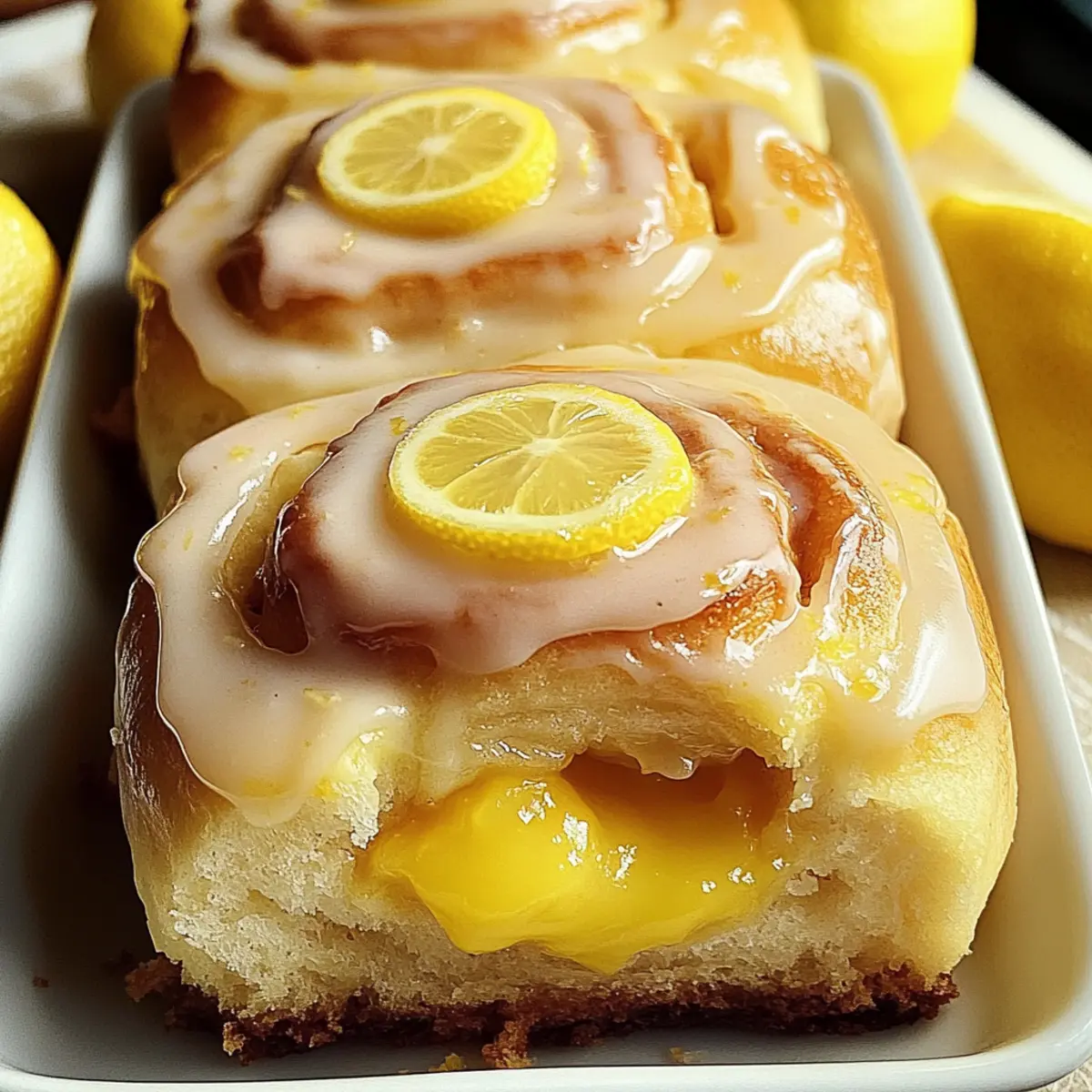 Vegan Lemon Sweet Rolls
