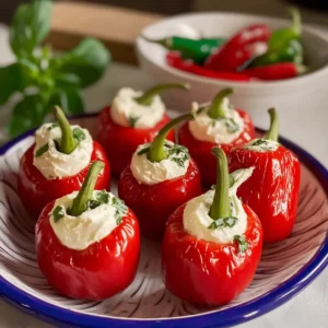 cheese stuffed piquante peppers