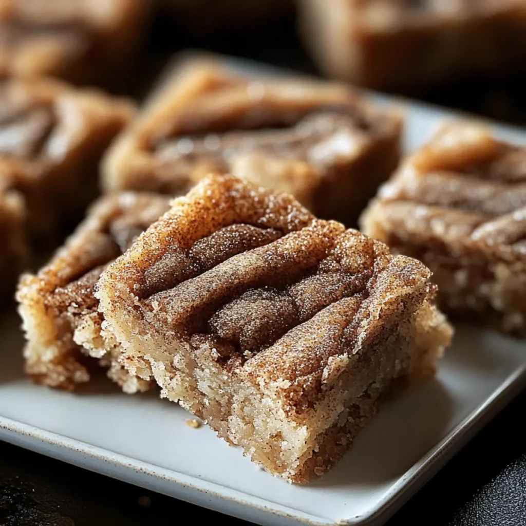 Cinnamon Swirl Snickerdoodle Blondies for Cozy Moments