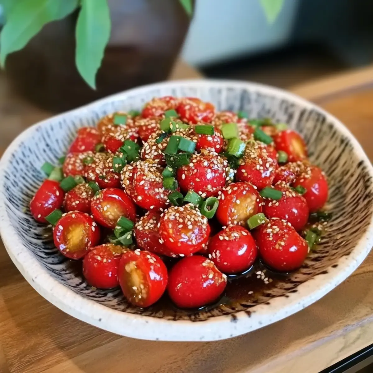 Sesame Yuzu Cherry Tomato Salad
