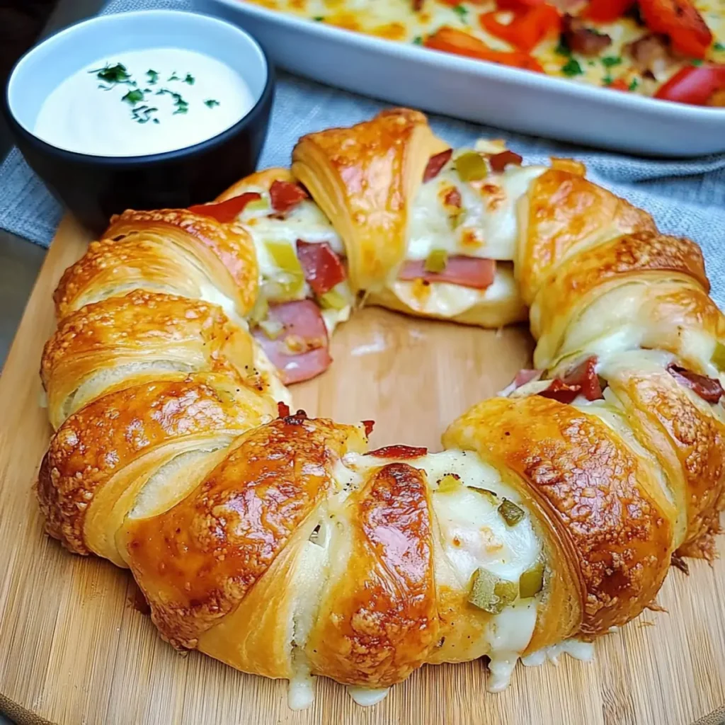 Spicy Italian Crescent Ring: The Ultimate Game Day Showstopper