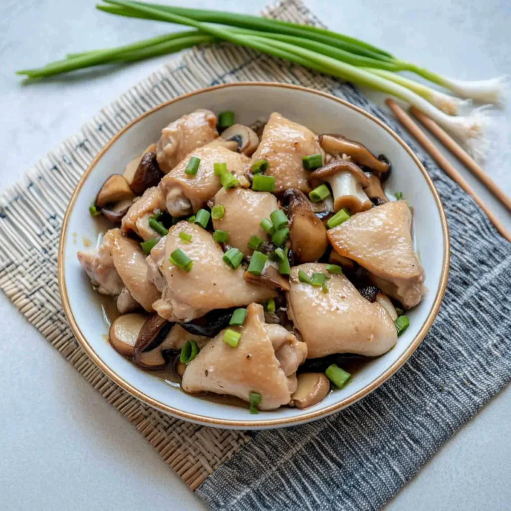 Savory Chinese Steamed Chicken with Ginger-Scallion Bliss