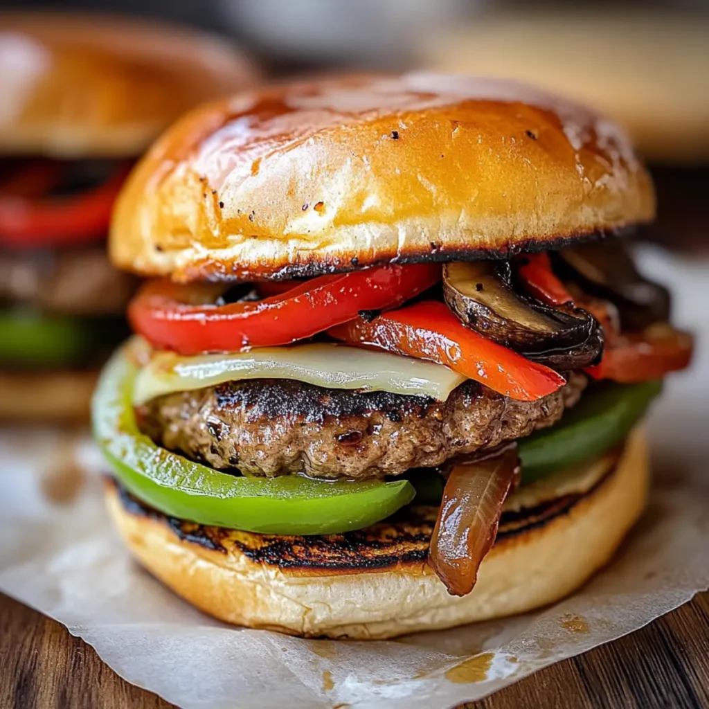 Grilled Philly Burgers