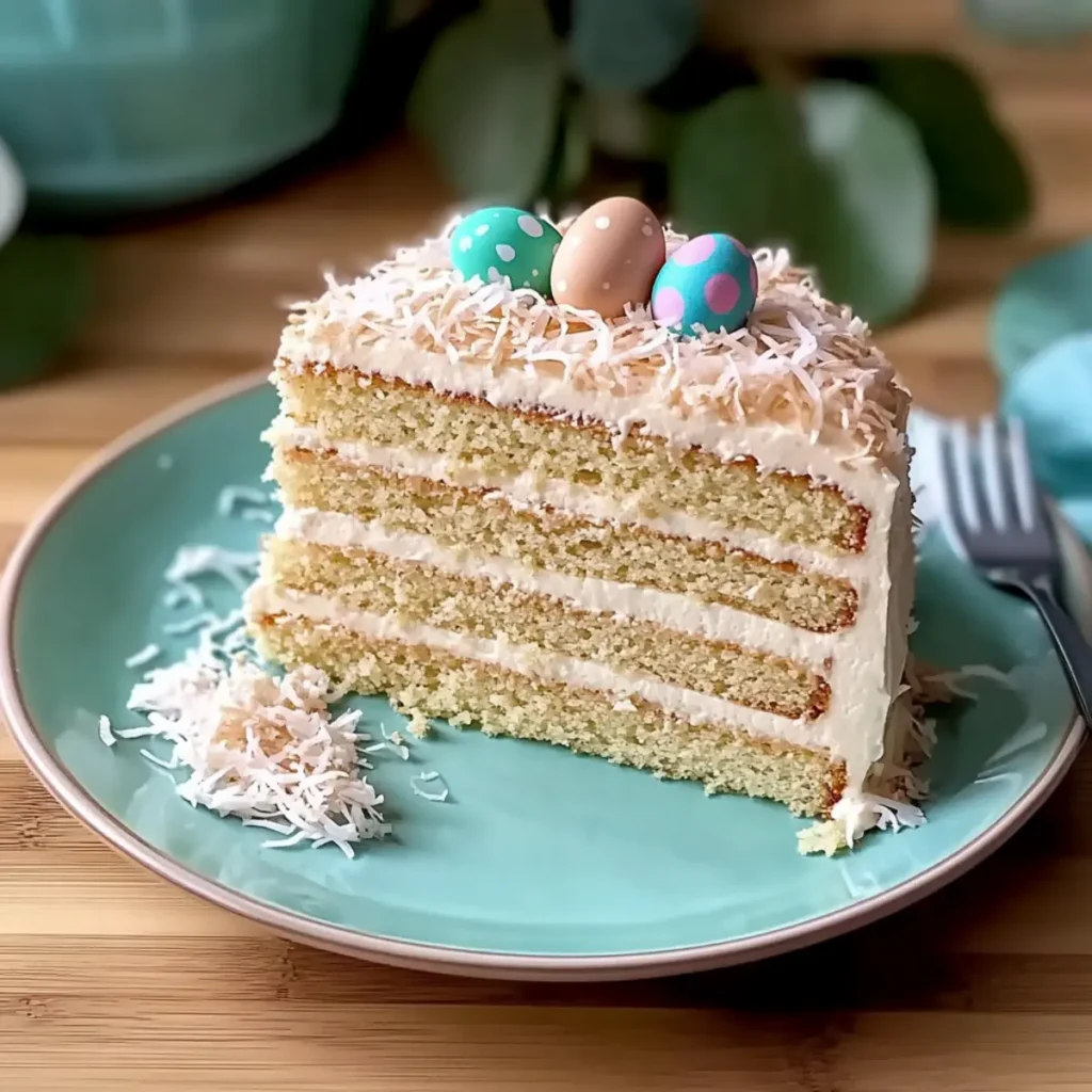 Delightful Cake with Chocolate Egg Nest for Your Easter Table