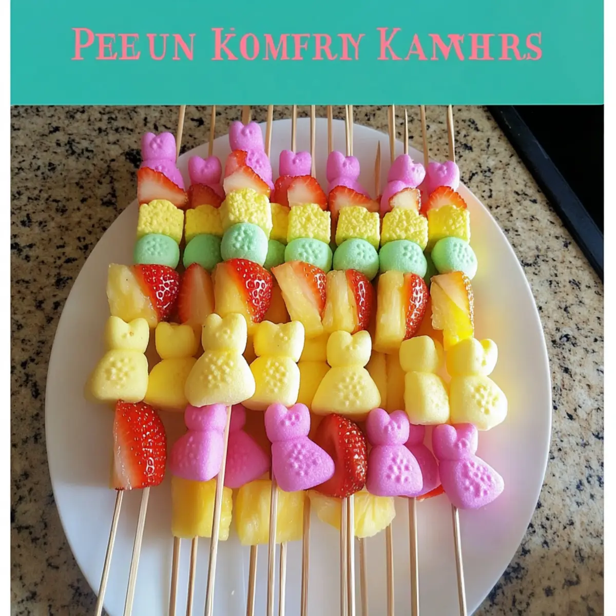 Peep Fruit Kabobs
