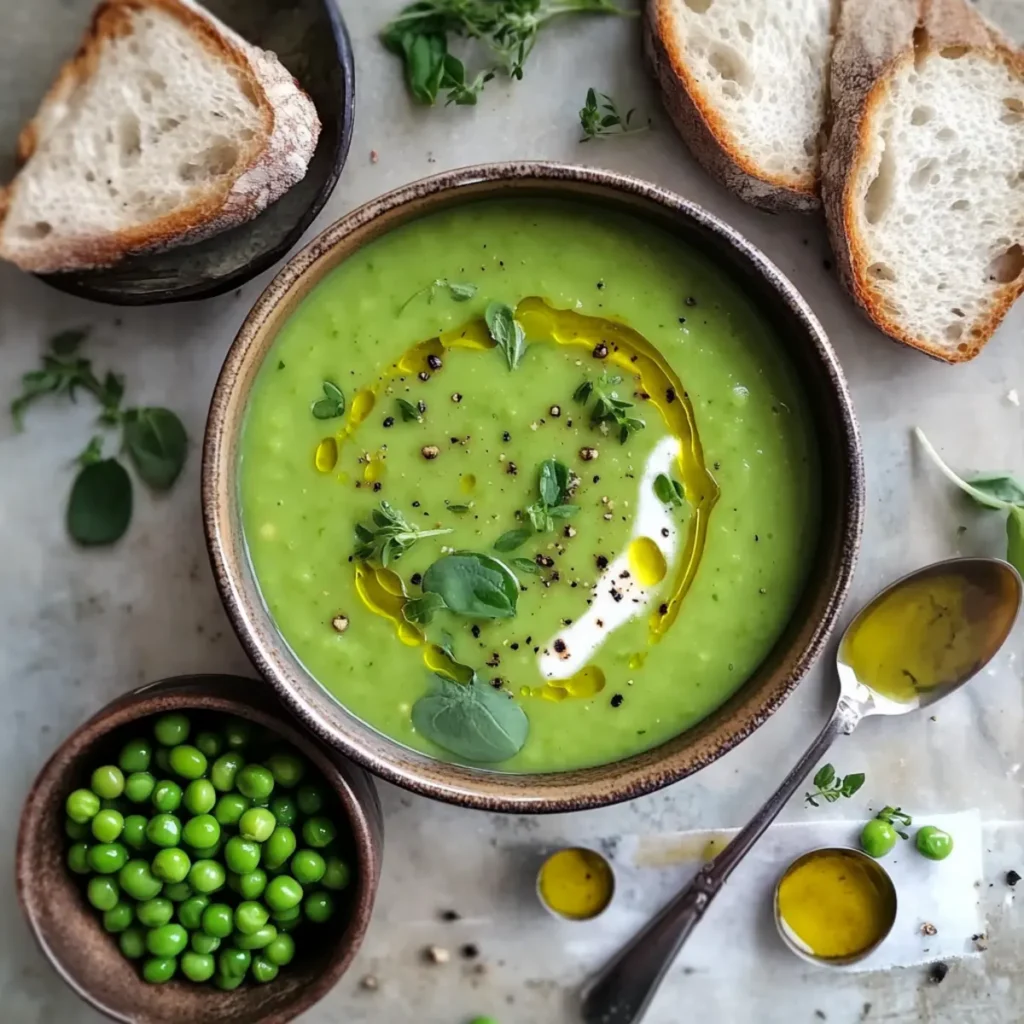 Creamy Fresh Pea Soup: A Velvety Vegan Treat for Any Day