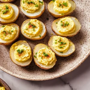 Deviled Egg Potato Bites