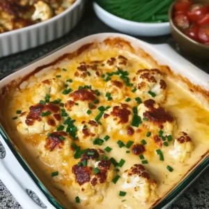 Creamy Cheesy Cauliflower Bake