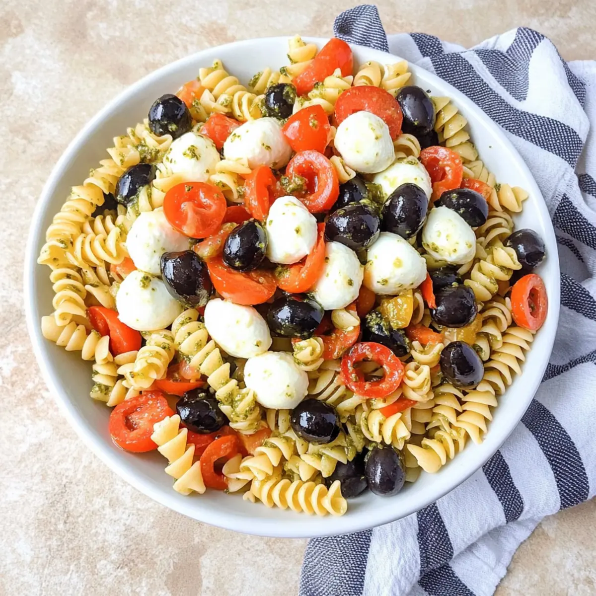 Tri Color Pasta Salad Recipe