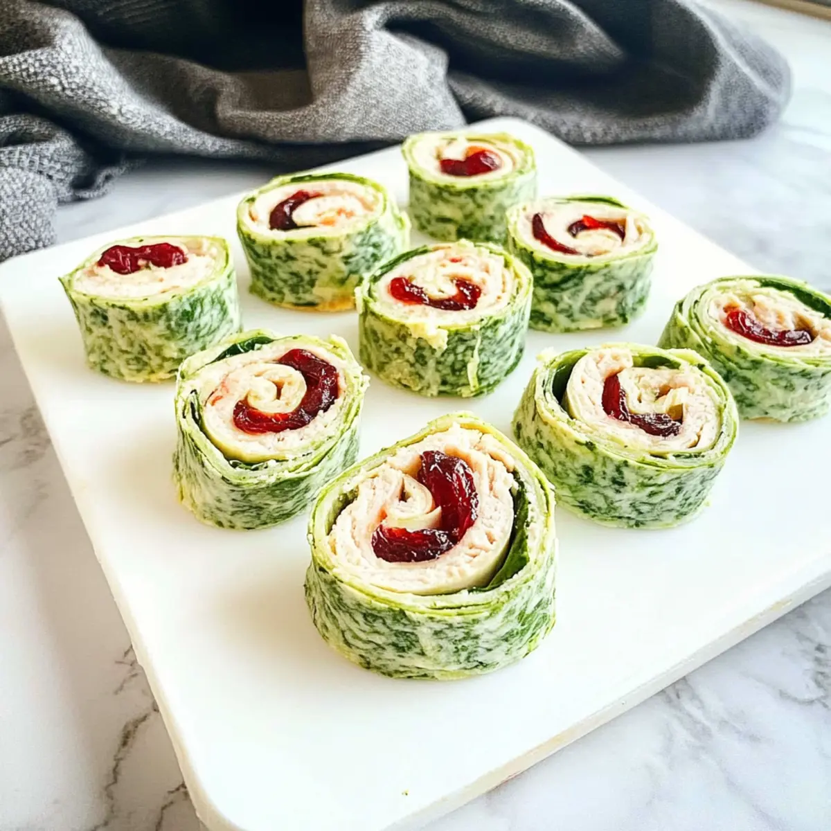 Cranberry Turkey Pinwheels