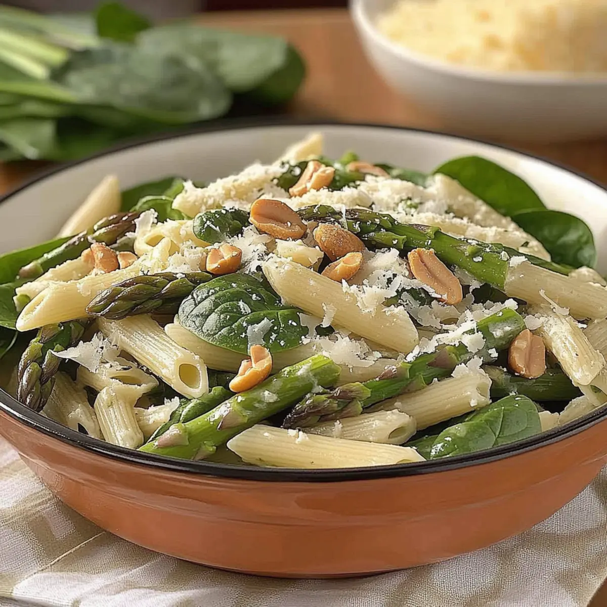 Asparagus-Spinach Pasta Salad