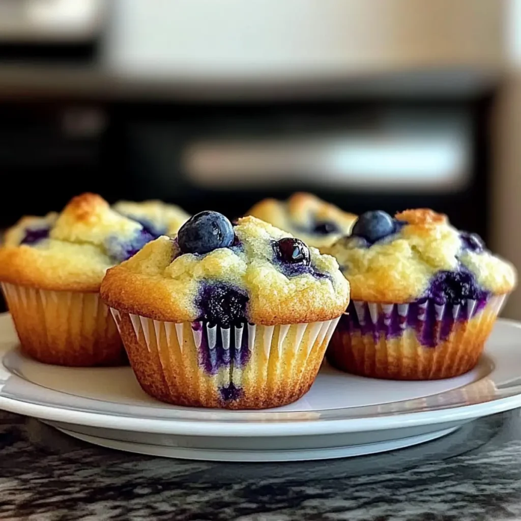 One-Bowl Blueberry Muffins: Easy, Fluffy, and Delightful!