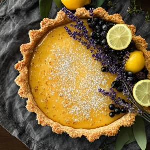 Lavender Lemon Easter Tart