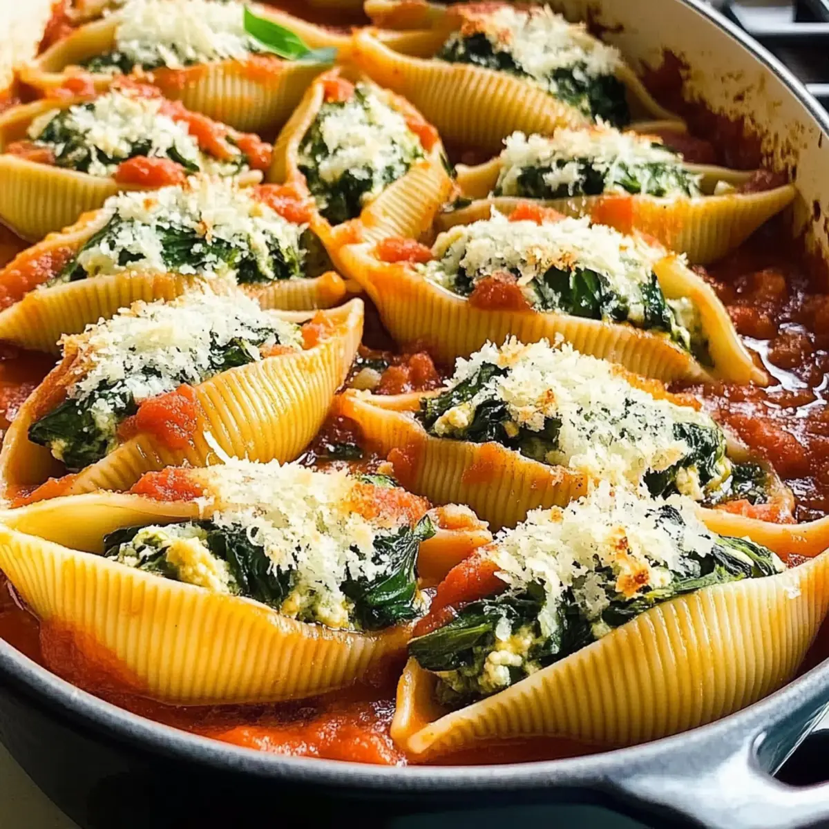 Spinach and Ricotta Stuffed Shells