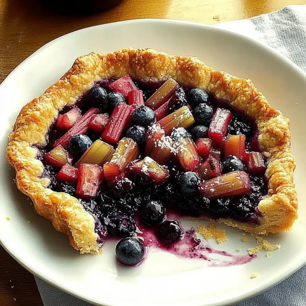 Blueberry Rhubarb Country Tart