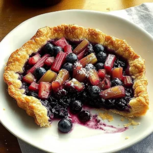 Blueberry Rhubarb Country Tart