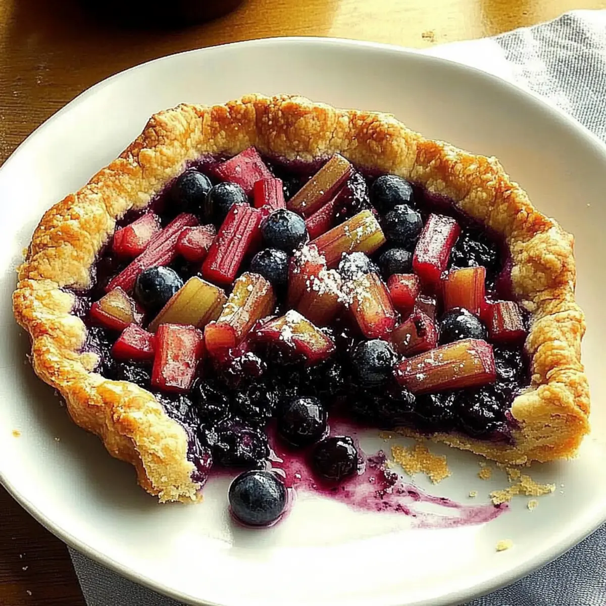 Blueberry Rhubarb Country Tart