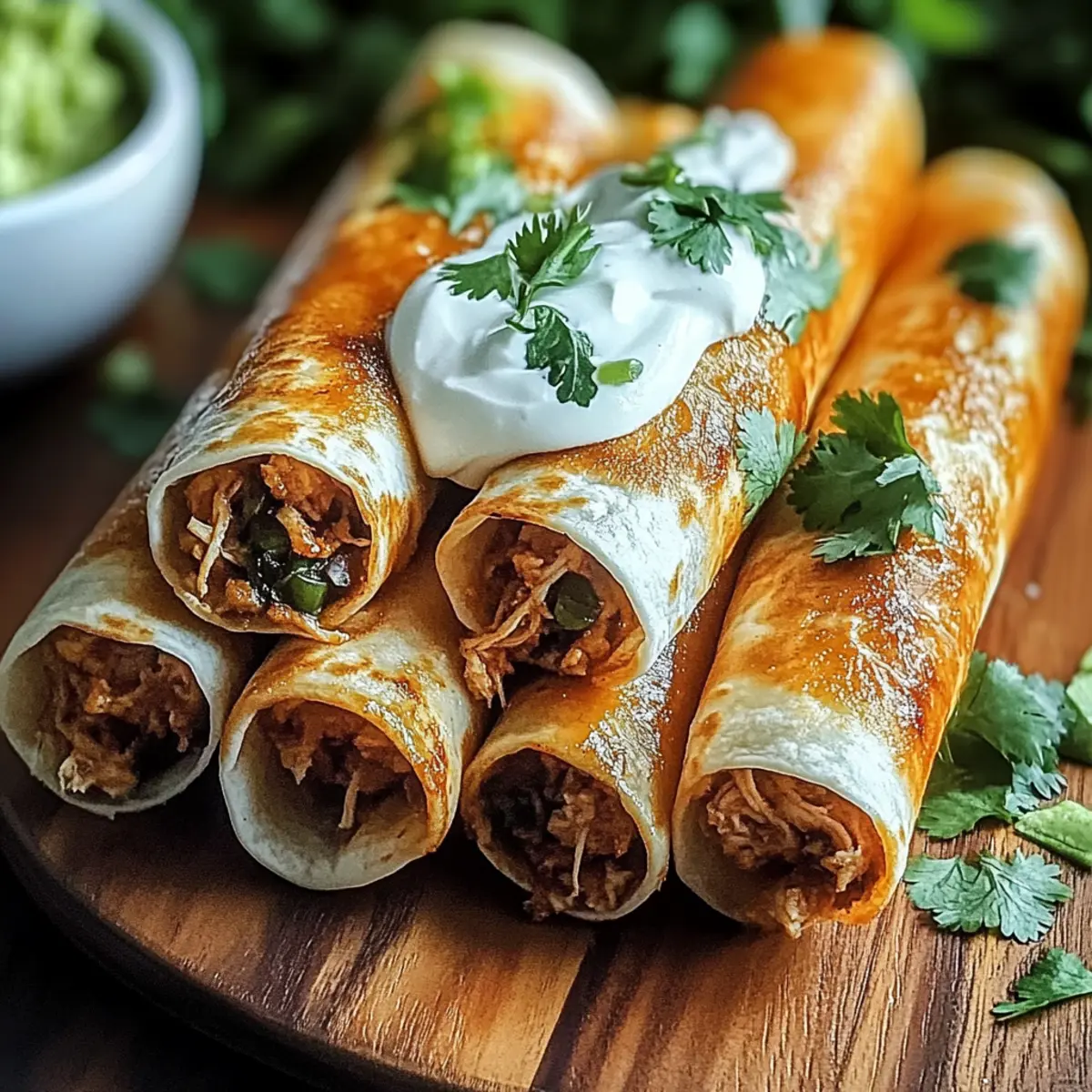 Hatch Chili Chicken Taquito Rolls