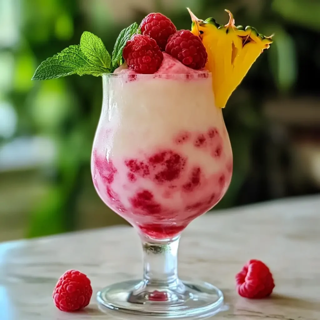 Raspberry Colada Twist: Your Ultimate Tropical Escape Drink