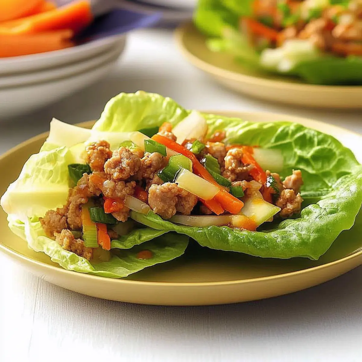 Spicy Turkey Lettuce Wraps