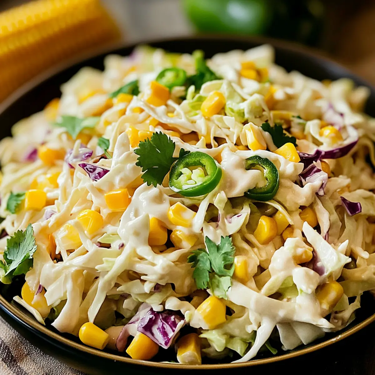 Jalapeno Corn Coleslaw