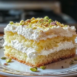 Lemon Pistachio Ricotta Cloud Cake