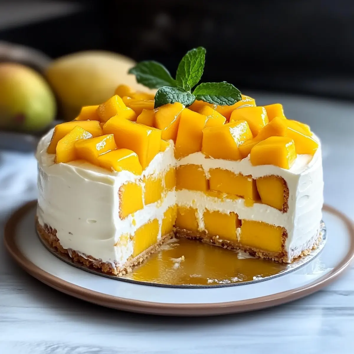 Mango Tres Leches Cake