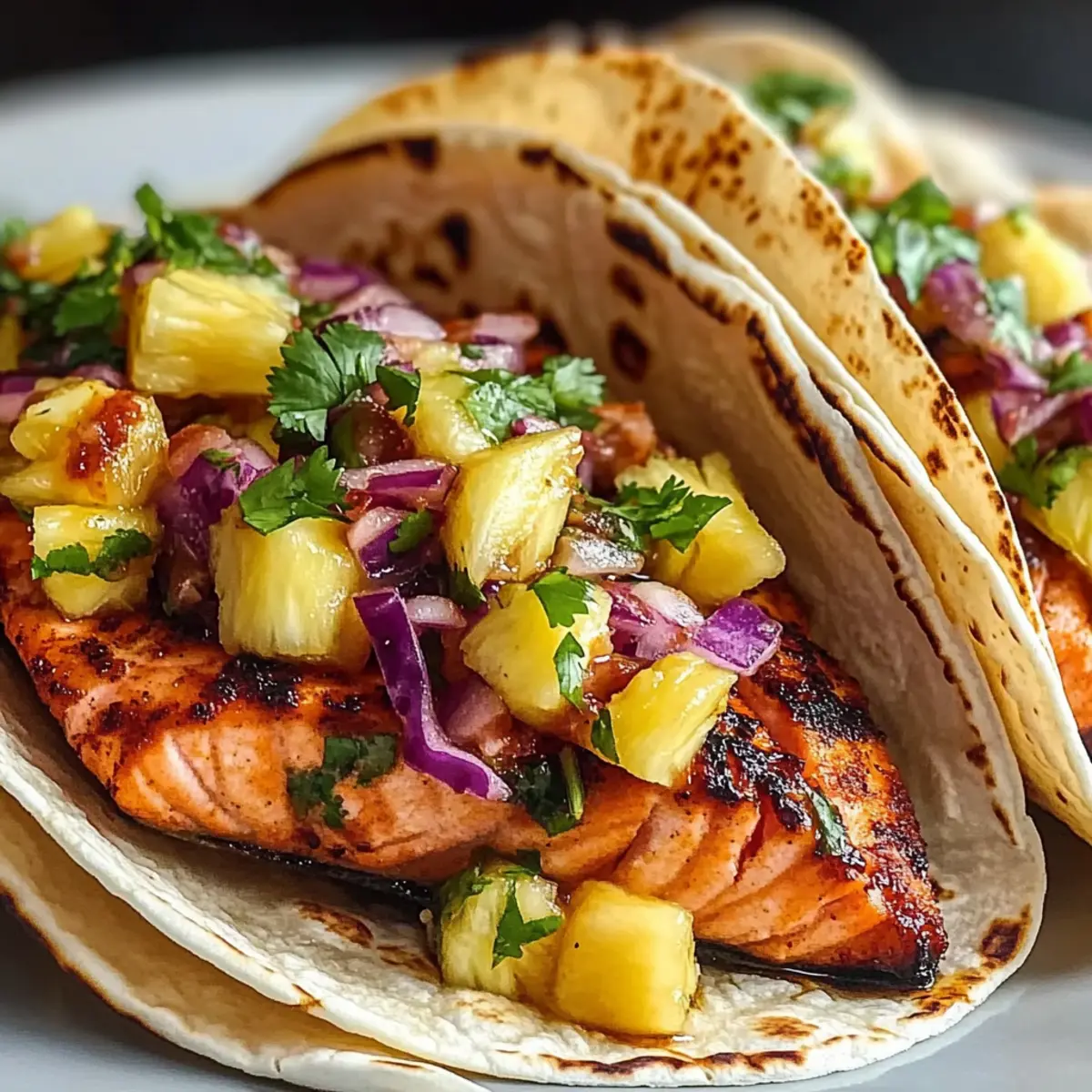 Chipotle Honey Salmon Tacos