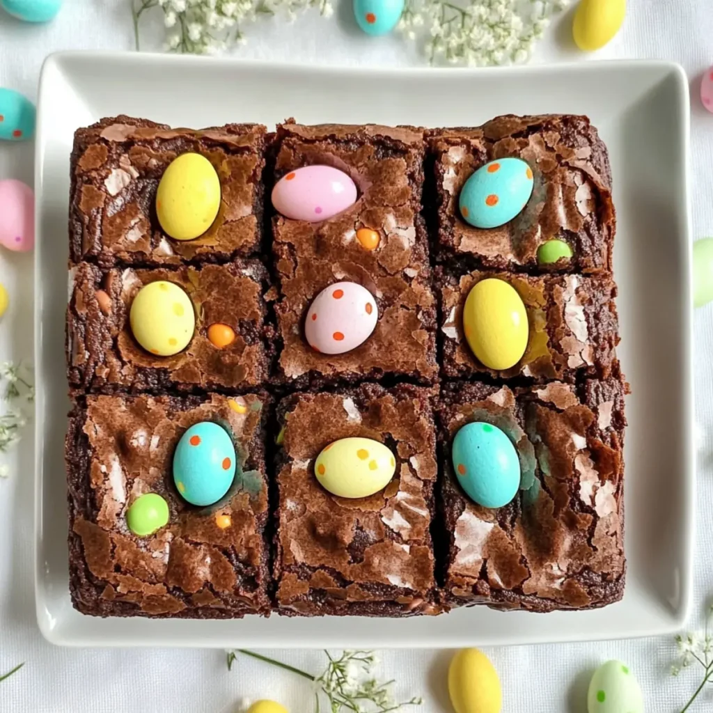 Easter Mini Egg Brownies