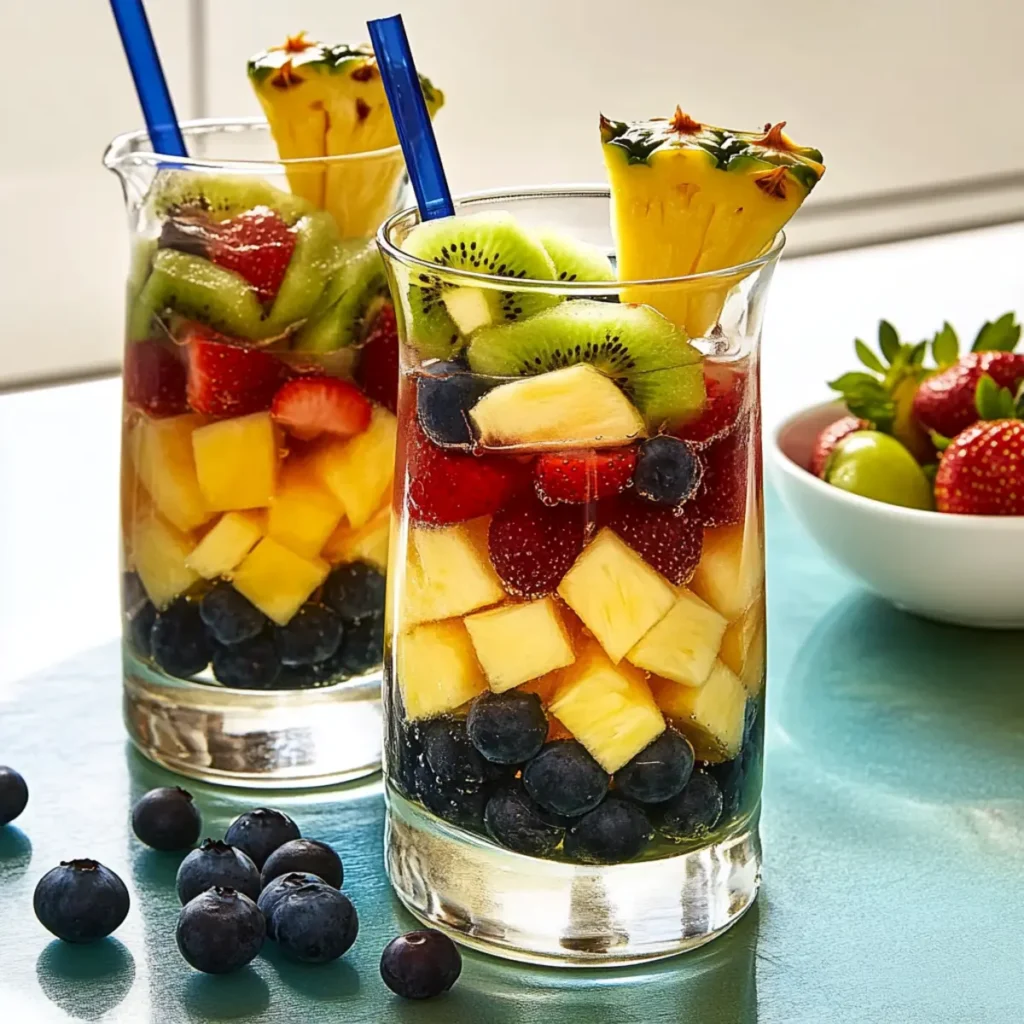 Refreshingly Fruity Rainbow Sangria Perfect for Summer Fun
