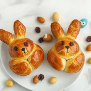 Greek Easter Bunny Bread