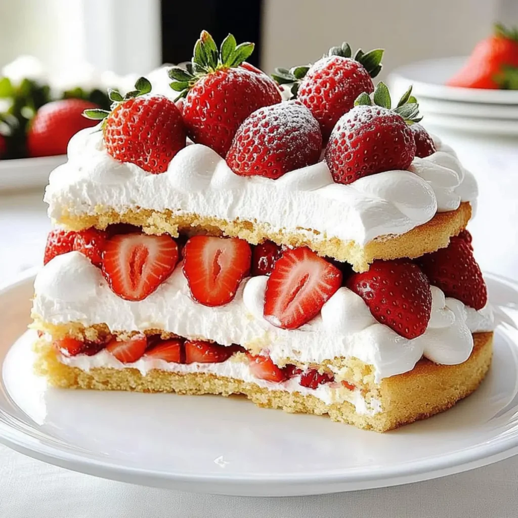 Strawberries & Cream Torte
