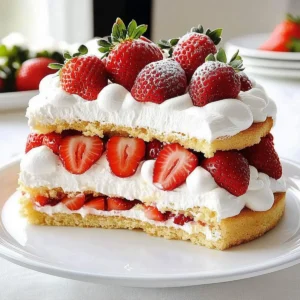 Strawberries & Cream Torte