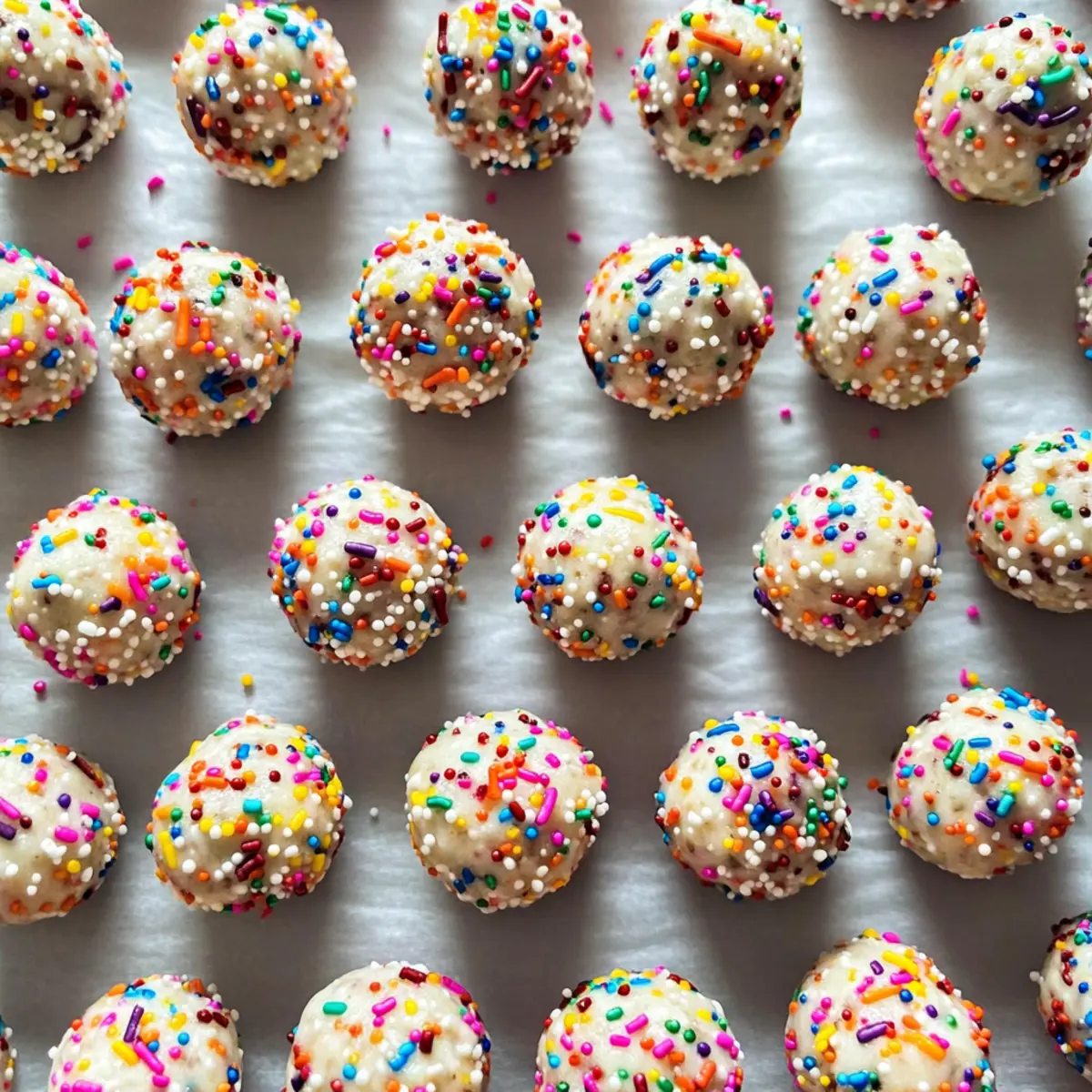 Birthday Cake Batter Protein Balls