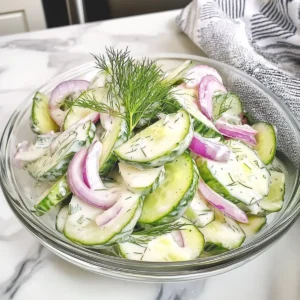Creamy Cucumber Salad
